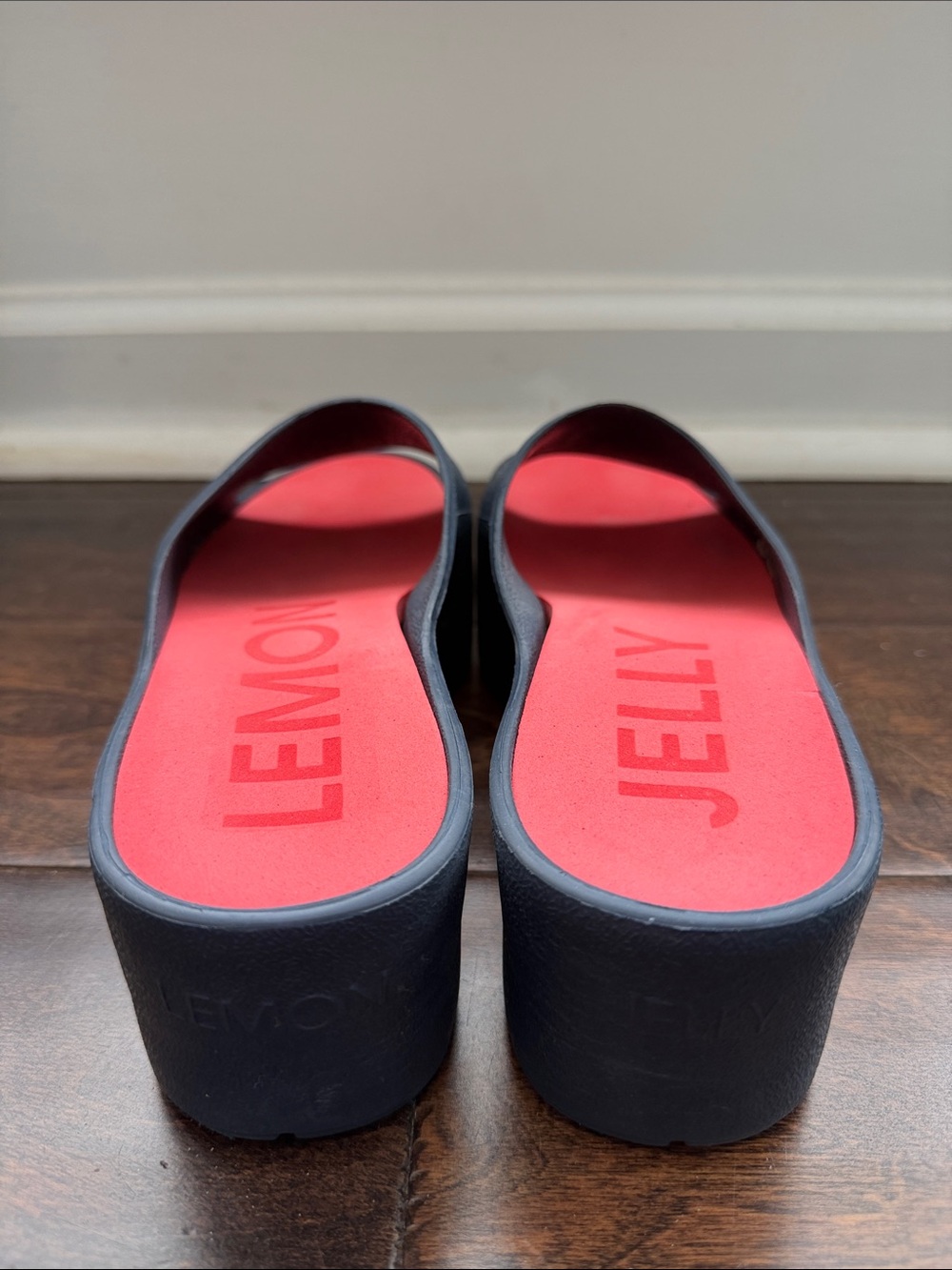 Lemon Jelly navy blue Platform Sandals 38 - Picture 3 of 5